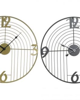 Reloj pared metal 45x3x45 cm