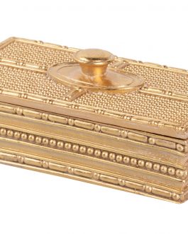 Caja resina dorada 2x10x7,5 cm