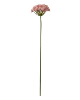 Flor allium poliester rosa 15x15x65cm