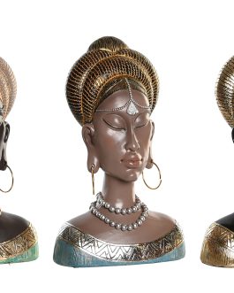 Figura resina africana 14×7,5×22 cm