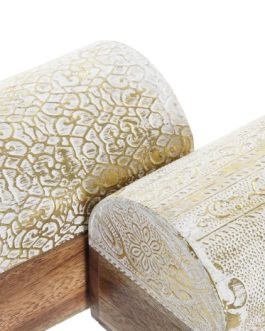 Joyero mango 10×7,5×8 cm decapé