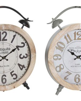 Reloj sobremesa hierro MDF 41×6,5×52,5 cm