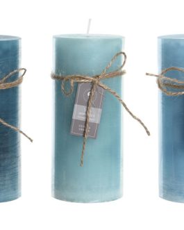 Vela cera 6,5×6,5×15 cm, 450 gr. 80 horas