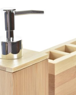 Baño set 2 bambú13x5x9 natural
