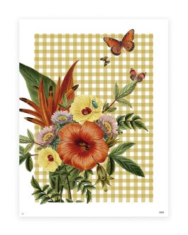 Lámina «Cuadros amarillos»
