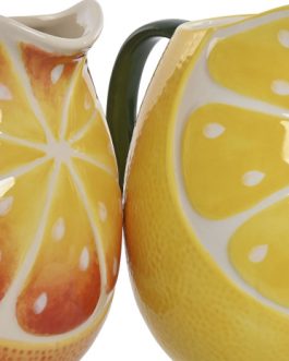 Jarra gres limón 20x14x19 cm