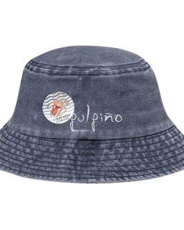 Gorro azul «Pulpiño», con chapa