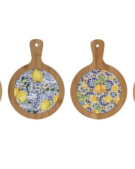 Salvamantel dolomite bambú 19X27X1 cm limones