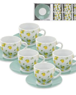 Juego de café 6x90ml, limones