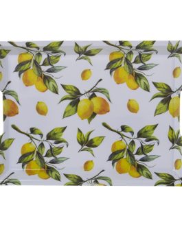 Bandeja Melamina C/asas Limones 44x31x5cm, Int:35×24,5cm