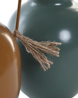 Jarrón metal 14,5x13x24 cm