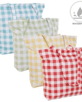 Bolsa playa waterproof vichy 51.5x13x43cm
