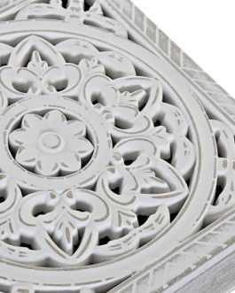 Caja infusiones MDF 23x23x7 cm, mandala