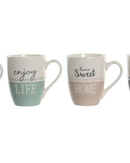 Mug porcelana new bone 11,5×8,3×10,5cm, 340 ML