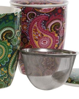 Mug infusión porcelana 8,3x6x10,5cm, 340ML