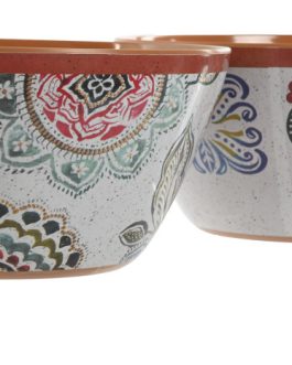 Ensaladera melamina 25x25x12cm, mandala