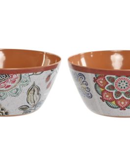 Ensaladera melamina 25x25x12cm, mandala