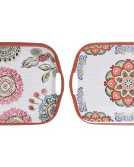 Bandeja melamina 36x26x2,5cm, mandala