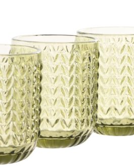 Set 6 vaso cristal 7,5×7,5×9,5cm, 275 ML