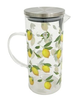 Jarra borosilicato limones 1,4 L.
