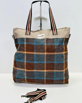 Bolsa de Viaje Grande Cuadros «La Matilda»