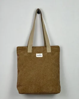 Bolsa Tote Bag en Pana Tostado «La Matilda»
