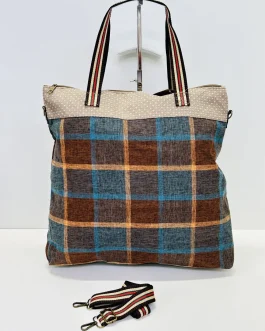 Bolsa de Viaje Grande Cuadros «La Matilda»