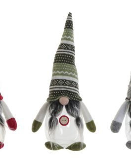 Figura gnomo poliester 17x12x37cm