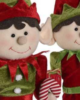 Figura elfo poliester 16x9x64 cm