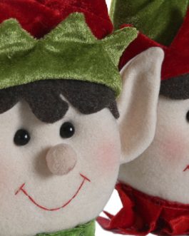 Figura poliester elfo para puerta22x9x33cm