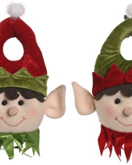 Figura poliester elfo para puerta22x9x33cm