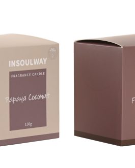 Vela perfumada cera parafina 7x7x8 cm, 150gr.