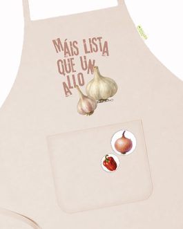 Delantal «Allo» con 2 chapas