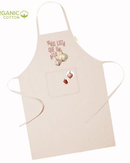 Delantal «Allo» con 2 chapas