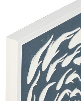 Cuadro papel maché peces 40x3x60 cm