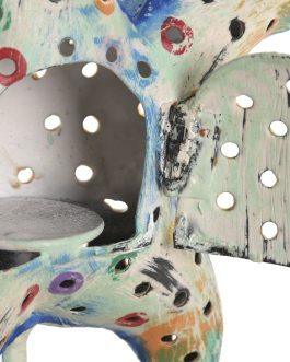 Decoración hierro 22x8x25 cm, estrella de mar