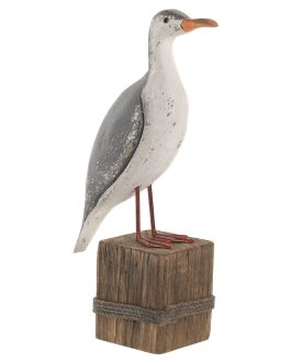 Figuta paulownia/metal 17×9,5×34 cm, gaviota