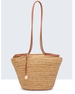 Cesto rafia con cordón