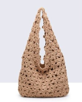Bolso crochet flor