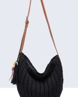 Bandolera crochet con colgante