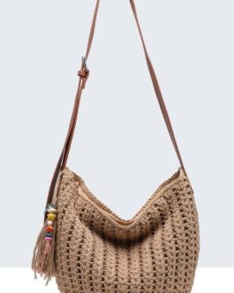 Bandolera crochet con colgante