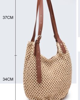 Bolso rafia doble asa