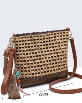 Bandolera rafia bicolor