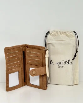 Cartera grande «la matilda» unicolor marrón