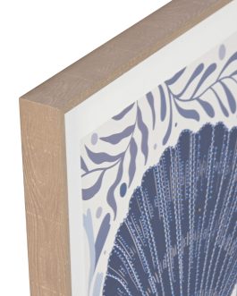 Cuadro lienzo conchas en relieve 40×2,5×50 cm