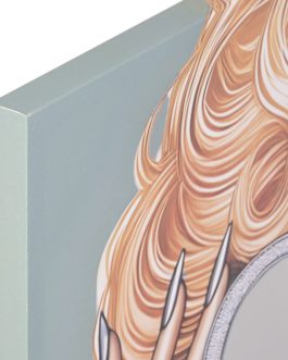 Cuadro lienzo chica con gafas de espejo 80x3x80 cm