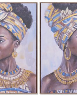 Cuadro lienzo africana 70×3,5×100 cm