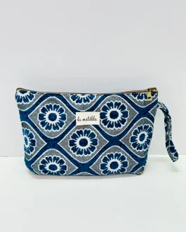 Neceser maxi «la matilda» flor azul