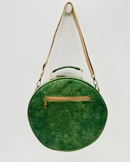 Bolso pandereta «la matilda» verde (aguas)