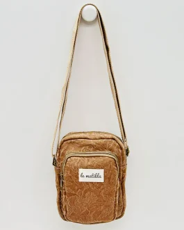 Bolso cuelga móvil «la matilda» tostado flor